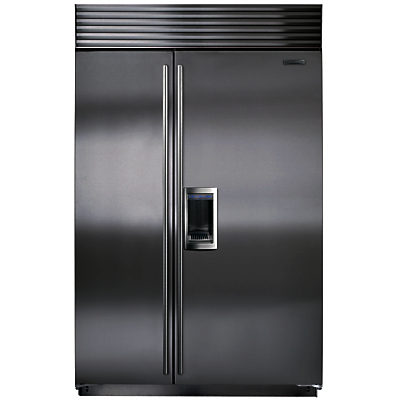 Sub-Zero ICBBI48SD/S/TH Integrated Side by Side Fridge Freezer, Stainless Steel Sub-Zero ICBBI48SD/S/TH Integrated Side by Side Fridge Freezer, Stainless Steel